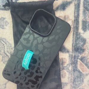 Loopy Case Black Leopard Print Phone Cover iPhone 14 Pro Max